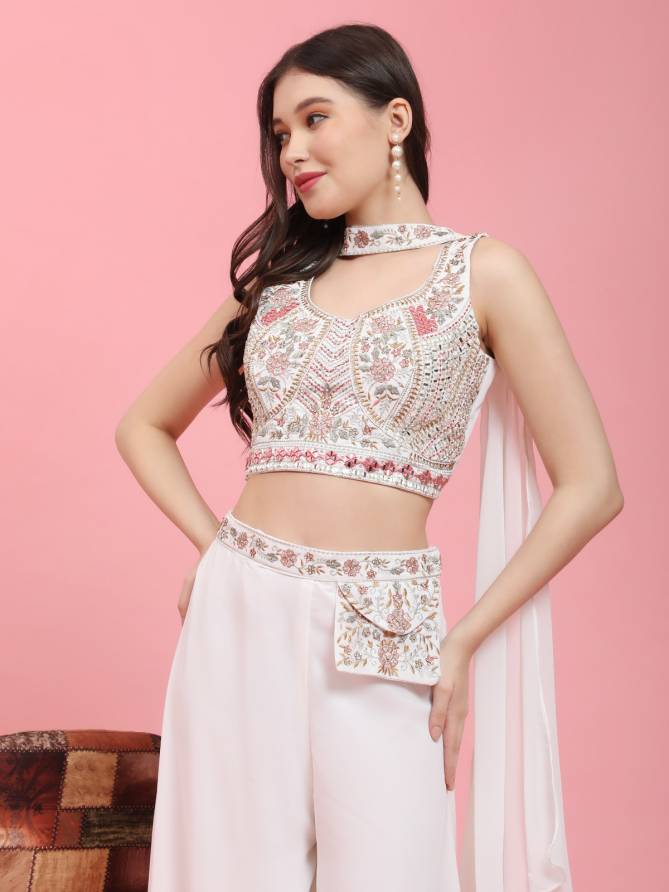 C324 By Amoha Trendz Crop Top Readymade Suits Wholesale Market In Surat With Price
